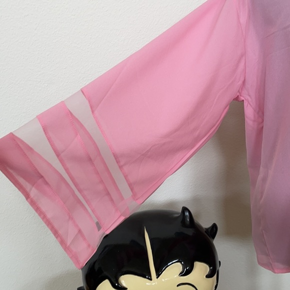 Dog Lovers IHeartDogs Long Flare Sleeve Top Size L - Picture 2 of 5